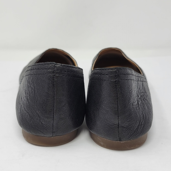 Lucky Brand Alba Leather Ballet Flats Slip on Curv - Picture 5 of 7